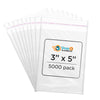 3 x 5 Clear Cellophane Resealable Bags Self Seal Envelopes 1.2 mil | Shop4Mailers