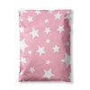 10x13 Light Pink and White Stars Poly Bag Mailer Envelopes 2 Mil | Shop4Mailers